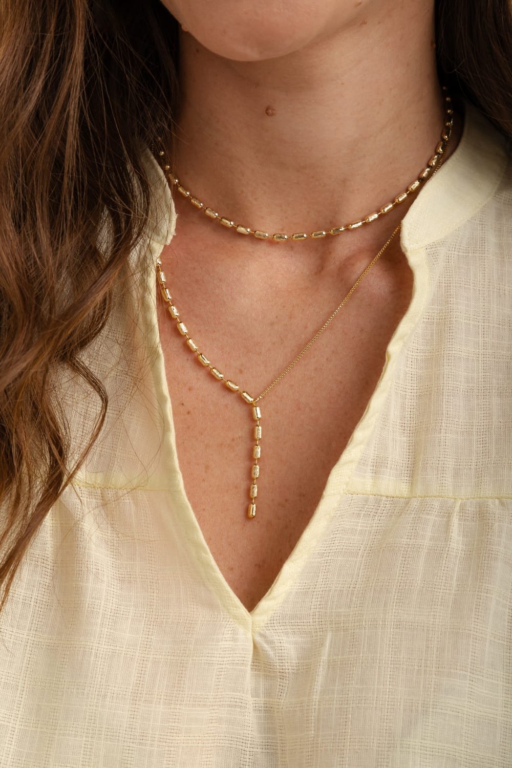 Gargantilha Palitinhos- Banhado A Ouro 18k