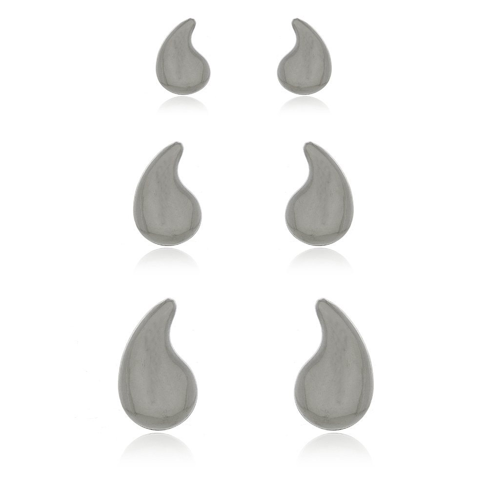 Brinco Gota Inox Tam G