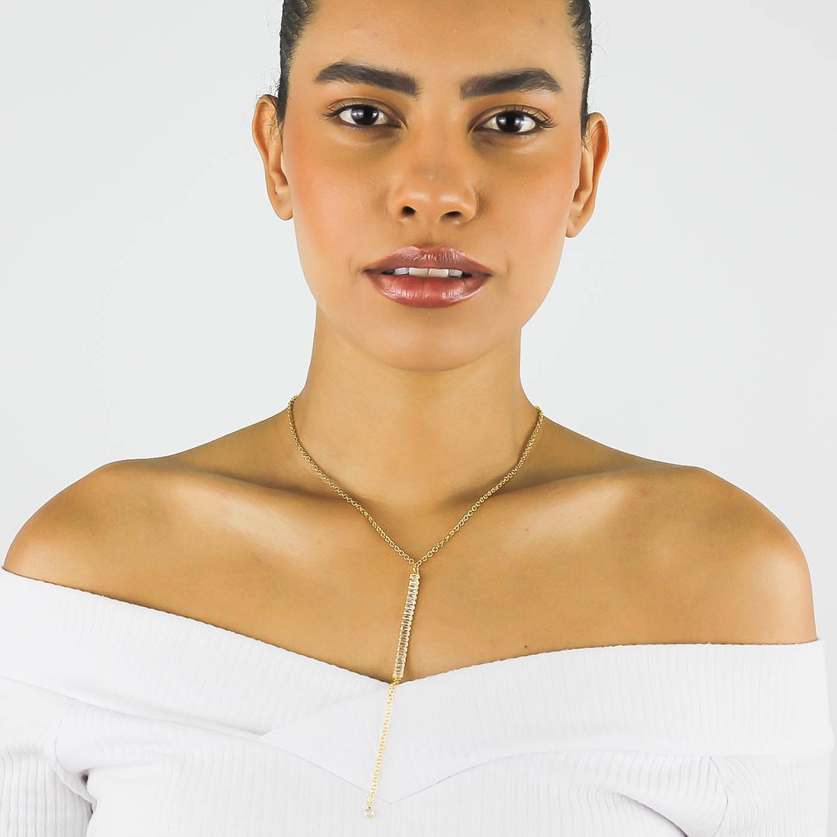 Gargantilha Cravejada- Banhado A Ouro 18k