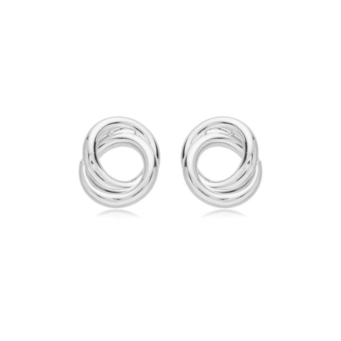 Brinco Nó - Banhado Em Ouro Ou Prata