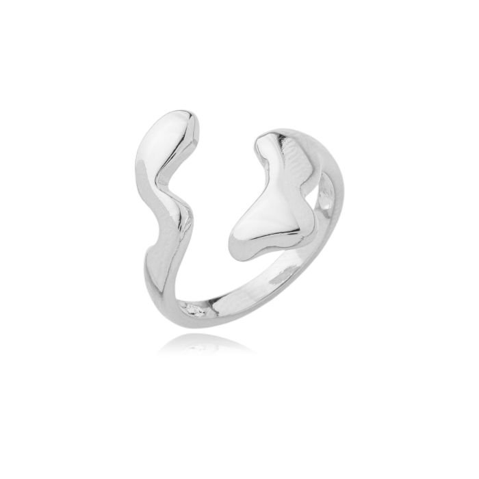 Anel Regulável Orgânico - Banhado Em Ouro Ou Prata